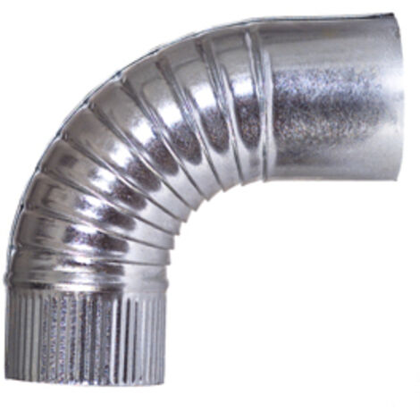THECA codo 90g estufa galvan. 150mm. , Codo de estufa galvanizado 0,5mmAngulo 90ºAncho 150mm.