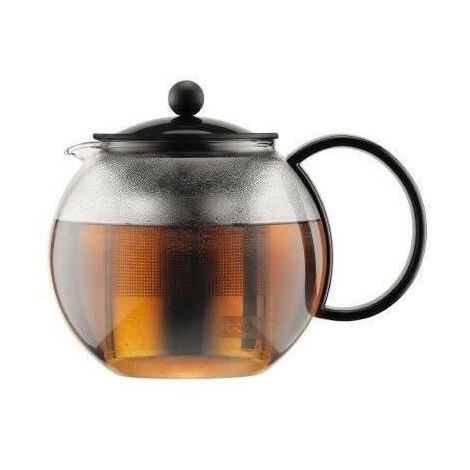 Théiere a piston BODUM - ASSAM - couvercle plastique - filtre en inox - 1.0 l