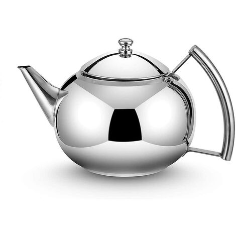 Théière avec infuseur Feuille de thé en vrac Théière en acier inoxydable de 2 litres