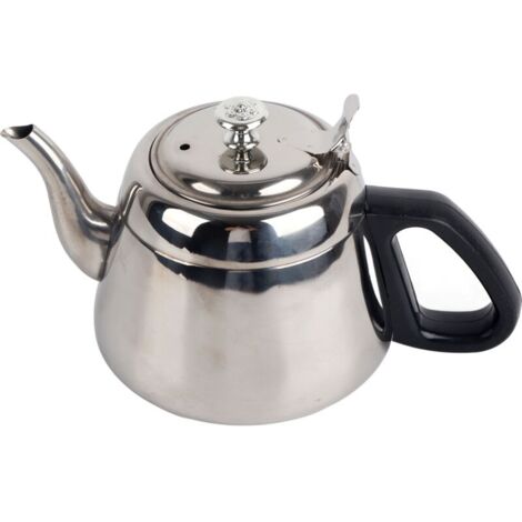 Théière en acier inoxydable 1,5 l 2L, théière à café, bouilloire à eau chaude avec filtre 2L