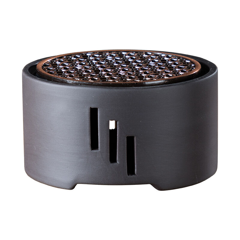 Théière en céramique Chaud Bougie Chauffe Stand thé avec métal Rack thé Poêle Lait Chaud pour la Maison Café Thé au Lait, (sans Bougie)