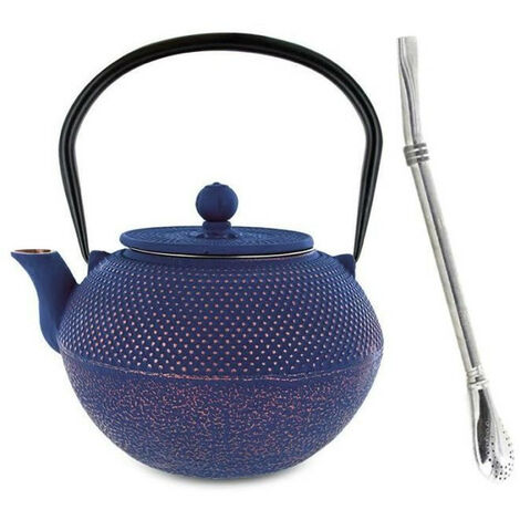 Théière en fonte chinoise Song 1,2 L + paille inox avec filtre