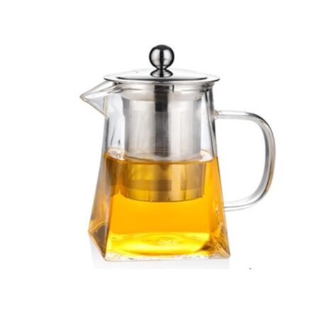 Théière en verre avec filtre amovible - Théière en verre avec filtre amovible - Théière en verre avec filtre amovible