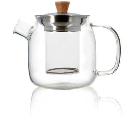Théière en verre et inox 550ml, OSCAR