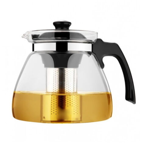 Théière En Verre, Tasse à Tisane, Filtre à Tisane Amovible, Piston En Acier Inoxydable, Infusions