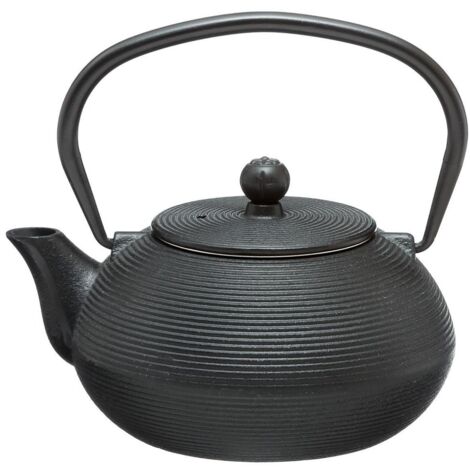 Théière Marin en Fonte de 60 cl, Design Nautique, Couleur Noire, Livraison Gratuite
