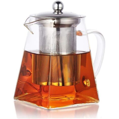 Théière Théière en verre 350 ml Passoire inox amovible (500 ml)-Fei Yu