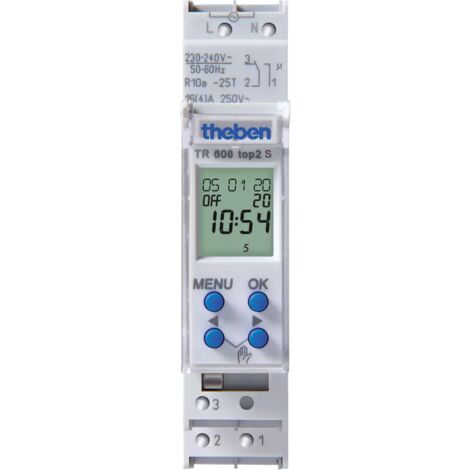 THEMEN - TR 608 top2 S- Interrupteur horaire digital modulaire-6080101