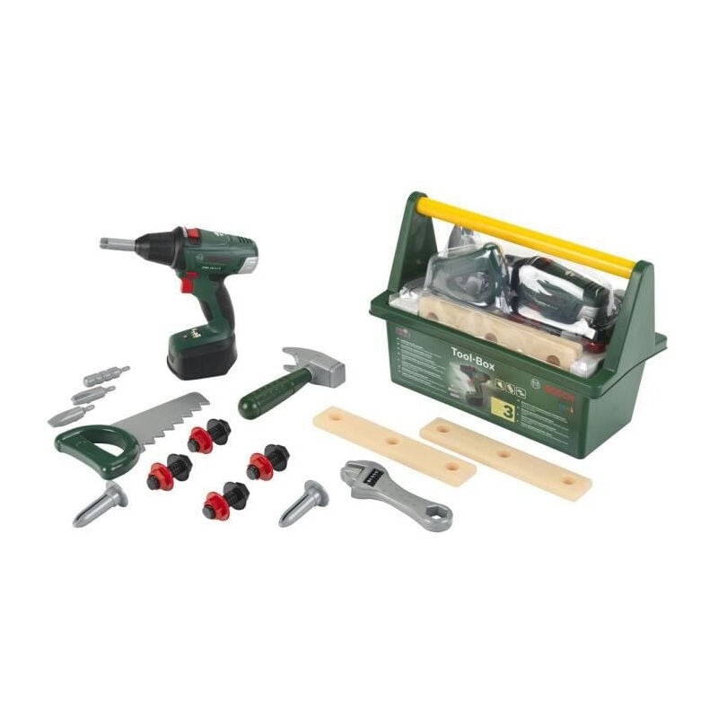 Klein - Jouet - Caisse a outils Bosch avec visseuse electronique