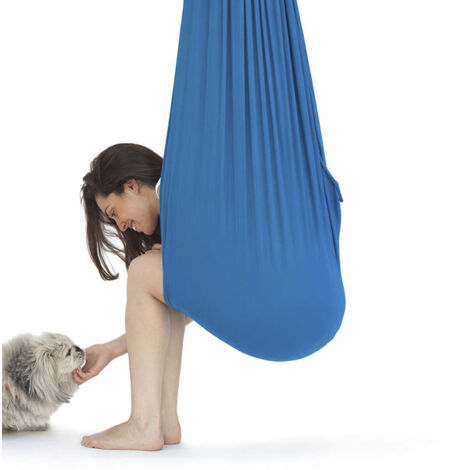 Therapeutic sensory swing for children and adults, 100280CM with wall bracket（Color: refer to picture 1）