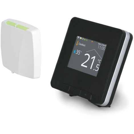 Therma Home - Thermostat connecté noir par onde radio - Thermador