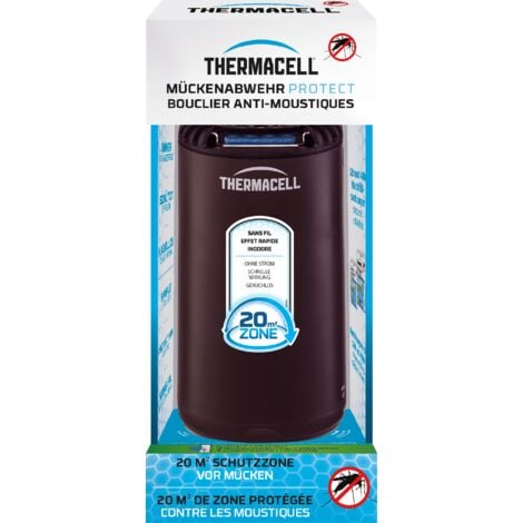 THERMACELL Appareil Anti-Moustiques & Moustiques Tigres Sans Fil - 20m² de Protection - Diffuseur Noir THPATIONOIRN