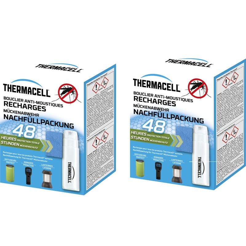 Thermacell - Recharge Piège Anti Moustiques de 48 heures 2 Recharges de 48heures Anti Moustiques & Moustiques Tigre