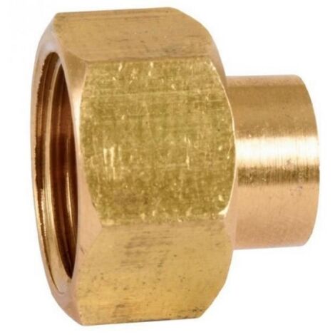 Thermador 359GCL1412 – Gerader Messinganschluss 2 Stück zum Löten – Ø14 mm – F3/8 Zoll – GCL (10 Stück)