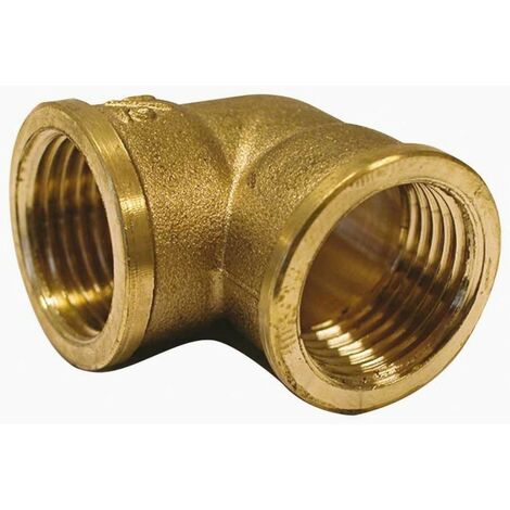 Thermador 90G12 - Raccord Laiton Coudé 90° à visser - FF3/8 - 90G