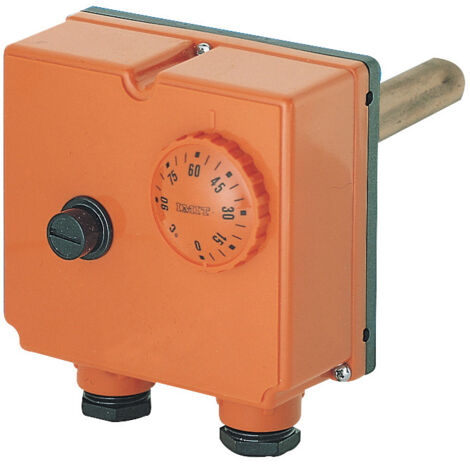 Thermador – Aquastat à plongeur double IP40 – Plage de réglage 0 à 86°C – Différentiel 6+/-1K – Limiteur de pression 90/110°C