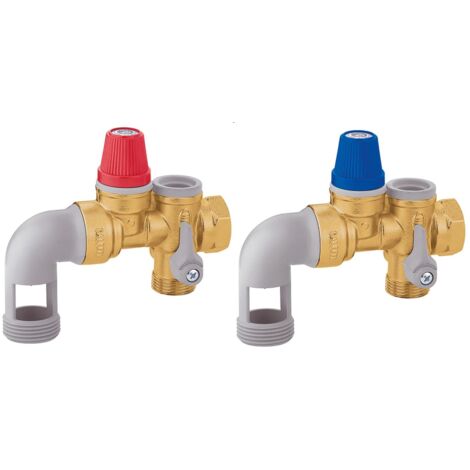 Thermador – Groupe de sécurité coudé 3/4 en laiton NF-ACS – Protection chauffe-eau contre surpression – Clapet démontable pour entretien facile - standard-3