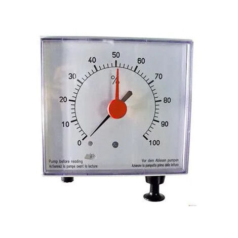 Thermador – Jauge pneumatique pour chauffage central – Largeur 63mm – Précision 0,1 bar – Conçue pour systèmes à fioul