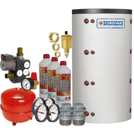Thermador – Kit ballon tampon 500 litres – Vase expansion 50 litres – Unité de charge Laddomat – Pression 3 bars – Isolation polyuréthane 50 mm