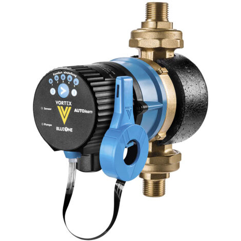 Thermador – Pompe bouclage eau chaude auto-adaptatif VORTEX Mâle 1/2' (15/21) – Corps laiton – Mono vitesse 230V 50Hz – Débit max 640 l/h