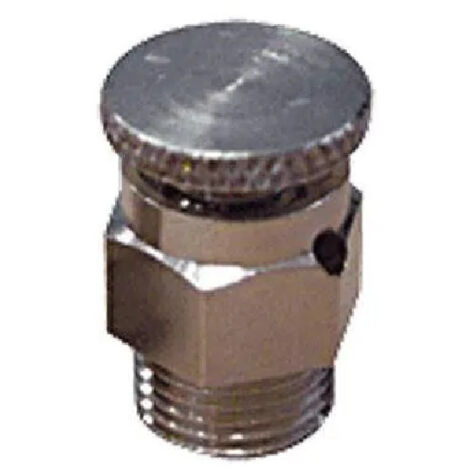 Thermador – Purgeur radiateur à volant mâle 5 x 10 mm – Évacuation air pour chauffage central – Laiton nickelé – PV05C