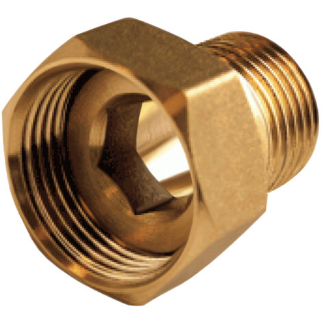 Thermador – Raccord laiton 2 pièces femelle 1-1/4' (33/42) – Mâle 3/4' (20/27) – Écrou libre pour plomberie – Connexion durable
