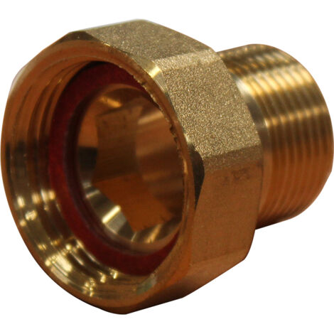 Thermador – Raccord laiton hexagonal réduit à visser M 3/4' F 1' – Filetage mâle et femelle – Pour vannes directionnelles – 2 pièces