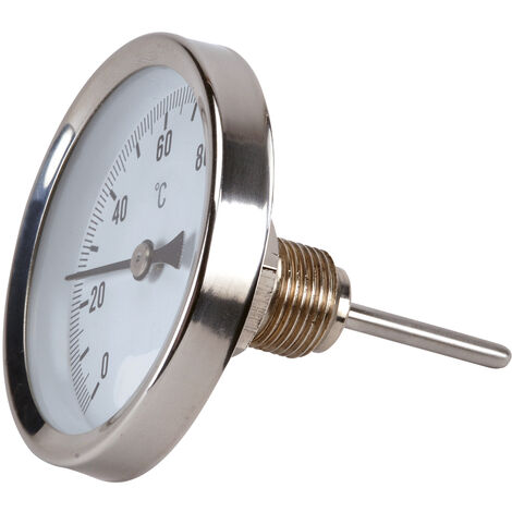 Thermador – Thermomètre plongeur à réaction rapide – Plage 0 à 100°C – Ø60 mm – Longueur 45 mm – Pour fluides chauds et froids