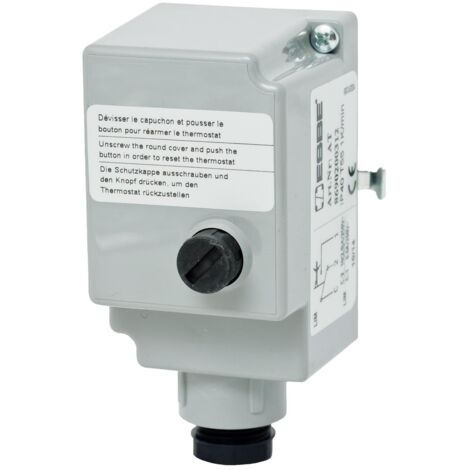 Thermador – Thermostat à réarmement manuel – Plage de réglage 40-70°C – Protection IP40 – Installation facile sur tuyau