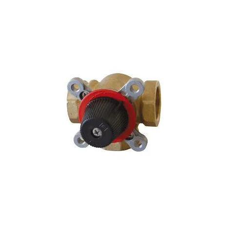 Thermador – Vanne 3 voies chauffage central 33x42 mm – Corps laiton – Filetage plomberie – Motorisable jusqu'à 110°C et 6 bar