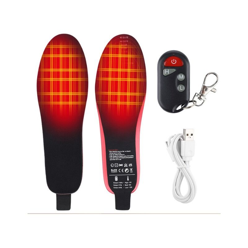 Thermal Heated Insoles Battery Operated (3 Levels Warm), Size: 28cm, Washable