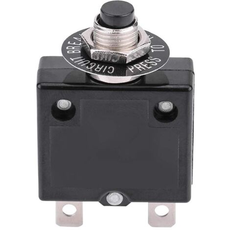 thermal reset, current overload protection device, circuit breaker, manual reset, overcurrent protection switch (10 A)