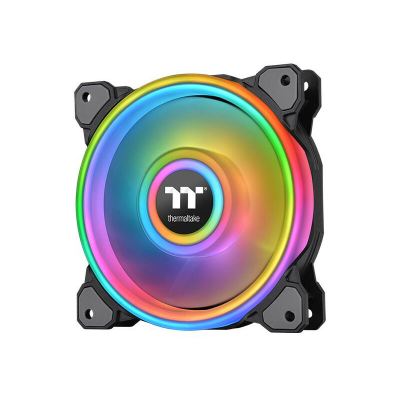 thermaltake TT Riing Quad 12 RGB PWM bk 120x120x25mm Single Pack (no controller) (CL-F088-PL12SW-C)