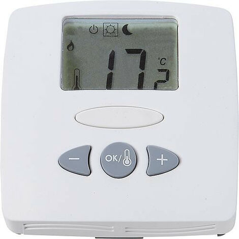 Therm.ambiance affichage num. WFHT-LCD 230V ANC/ANO sonde au sol
