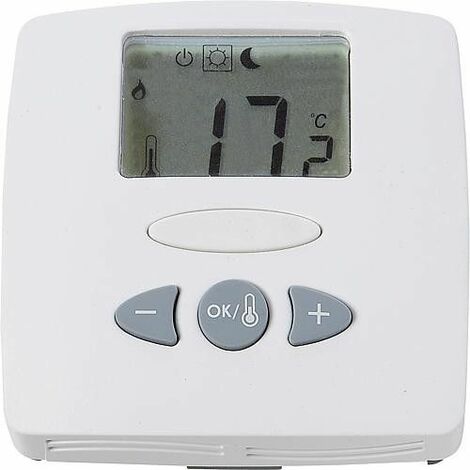 Therm.ambiance affichage num. WFHT-LCD 230V ANC/ANO sonde au sol