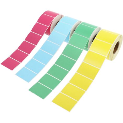 Thermiques Autocollantes Couleur 60 x 40 Mm Lot 4 Rouleaux R
