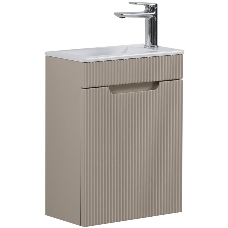 Badplaats - Badezimmer Badmöbel-set Thermis 40 Cm – Creme – Badezimmermöbel