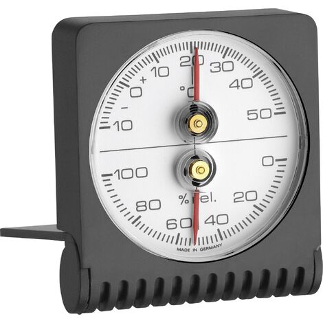 Thermo-hygromètre TFA Dostmann 7601 noir Q56066