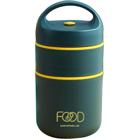 Thermo-Lunchbox für warme Speisen, Müslibecher zum Mitnehmen, tragbarer Frühstücksbecher, geeignet für Suppe, Porridge, Milch und Obst, doppelwandig und auslaufsicher