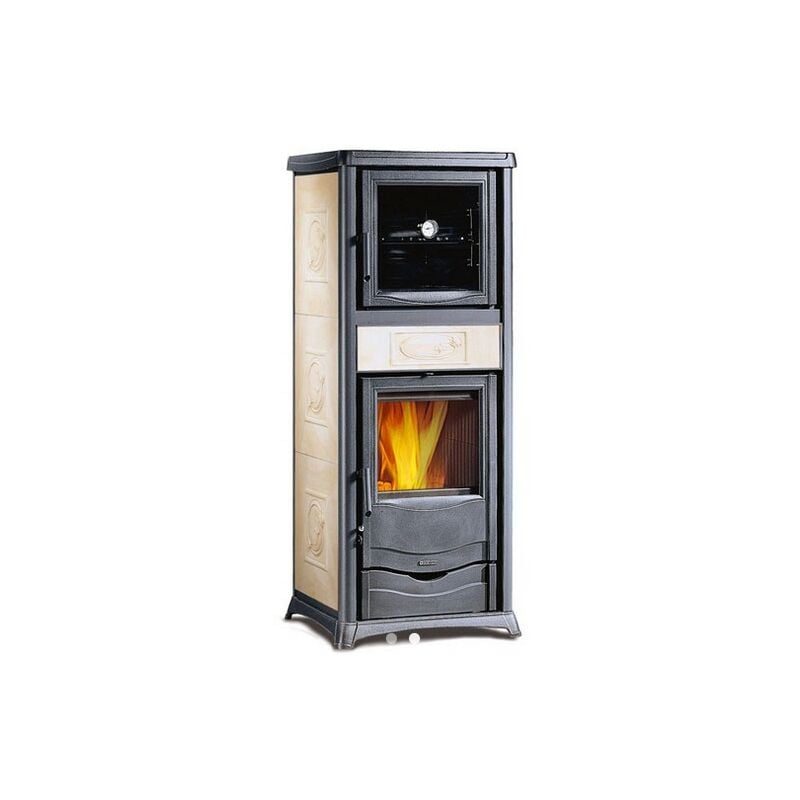 Thermo poêle à bois avec four - LA NORDICA TermoRossella Plus Forno DSA 4.0 11.1 kW Ivoire