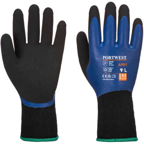 Thermo Pro Glove - S - Bleu/Noir - PORTWEST