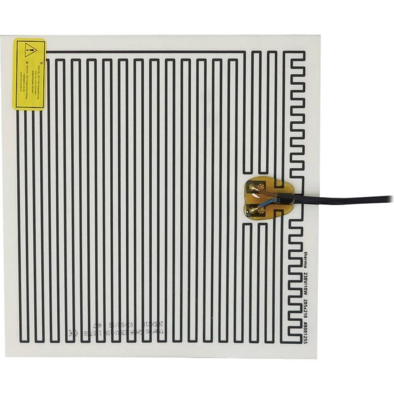 Thermo Tech - polyester Feuille chauffante autocollant 230 v 10 w Indice de protection IPX4 (l x l) 210 mm x 205 mm