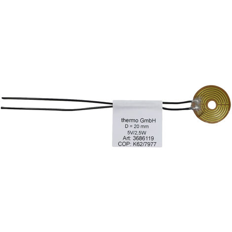 Thermo TECH Polyimid Heizfolie selbstklebend 5 V 2.5 W Schutzart IPX4 (Ø) 20 mm