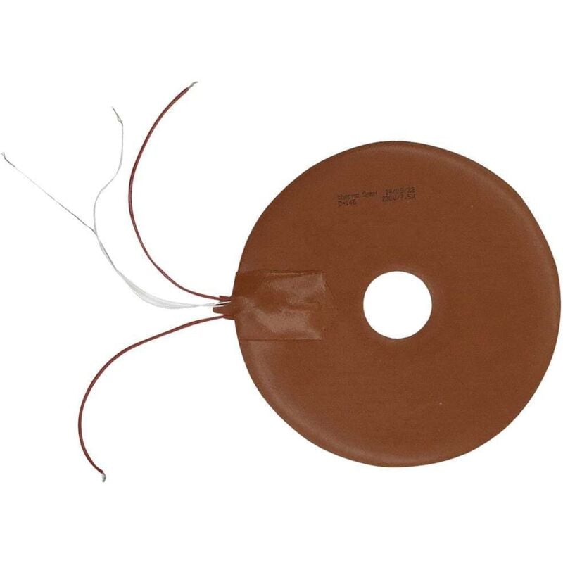 Silicone Feuille chauffante 230 v/ac, 230 v/dc 7.5 w Indice de protection IPX7 (ø) 145 mm - Thermo Tech