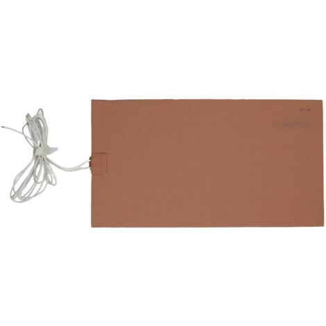 Thermo TECH silicone Feuille chauffante renforcé de fibres de verre, piste chauffante gravée 24 V/AC, 24 V/DC 400 W Ind
