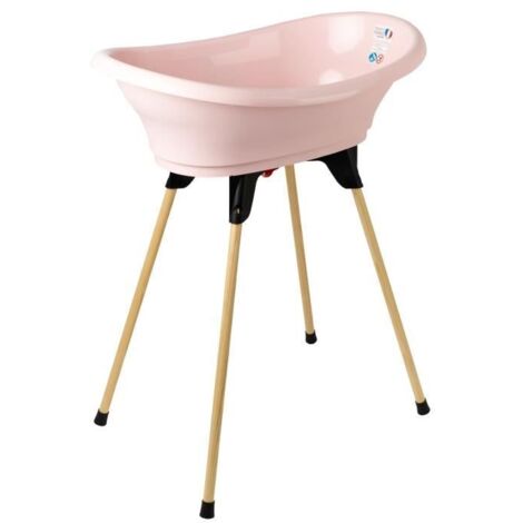 THERMOBABY KIT BAIGNOIRE VASCO Rose Poudre : baignoire + pieds + tuyau de vidange