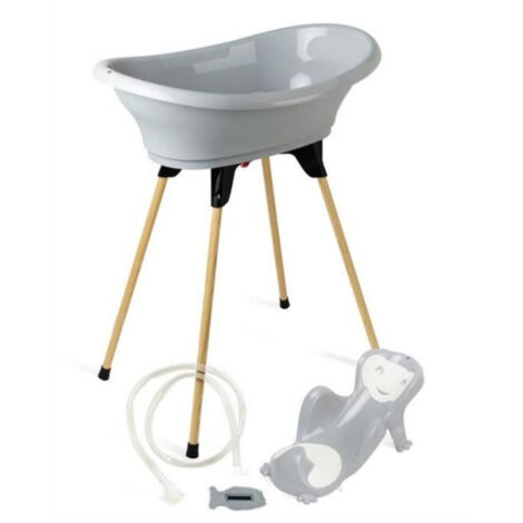 THERMOBABY Pack baignoire VASCO 5 en 1 Gris charme - Fabriqué en France