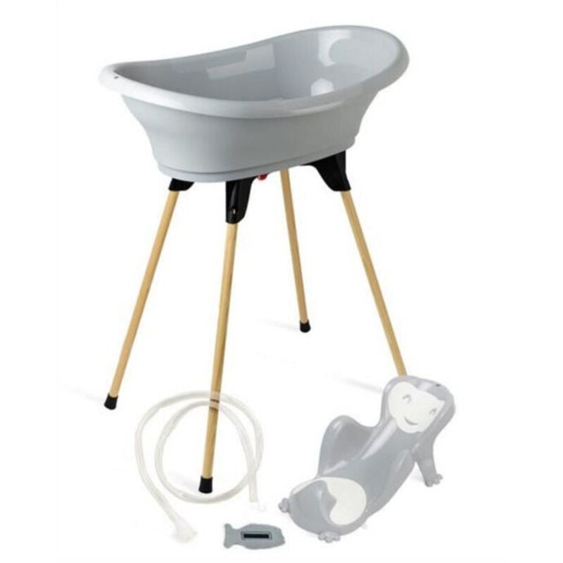 Thermobaby - Pack baignoire vasco 5 en 1 Gris charme - Fabriqué en France