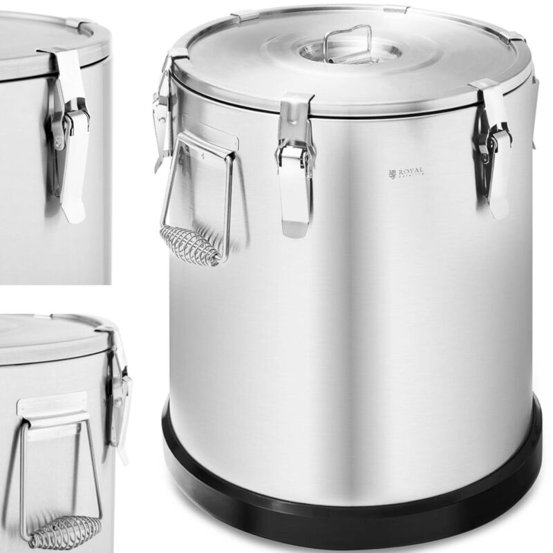 Royal Catering Thermos Thermobehälter Für Lebensmitteltransport Steel 36 L