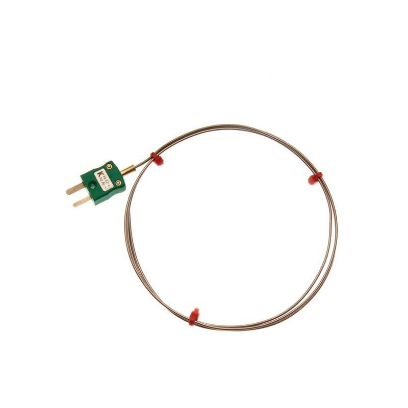 Thermocouple à isolation minérale Rs Pro type k ø 1mm, l 1000mm, +750°C max à Fiche mâle miniature ( Prix pour Paquet de 5 )